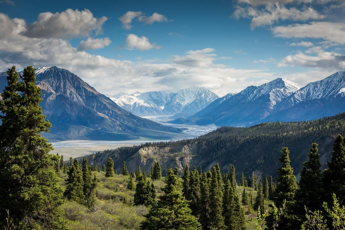 Mountain and nomadic landscape
